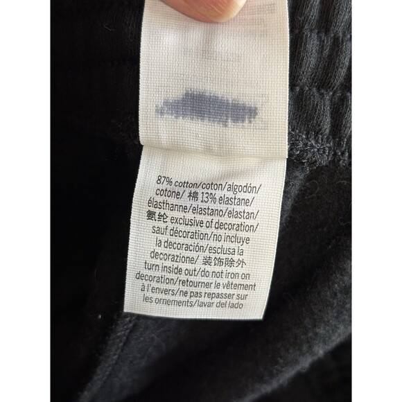 PINK Victoria's Secret Black Athletic Shorts Glitter Logo - Picture 8 of 9